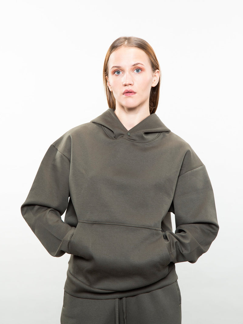 Relaxed Hoodie — Olive