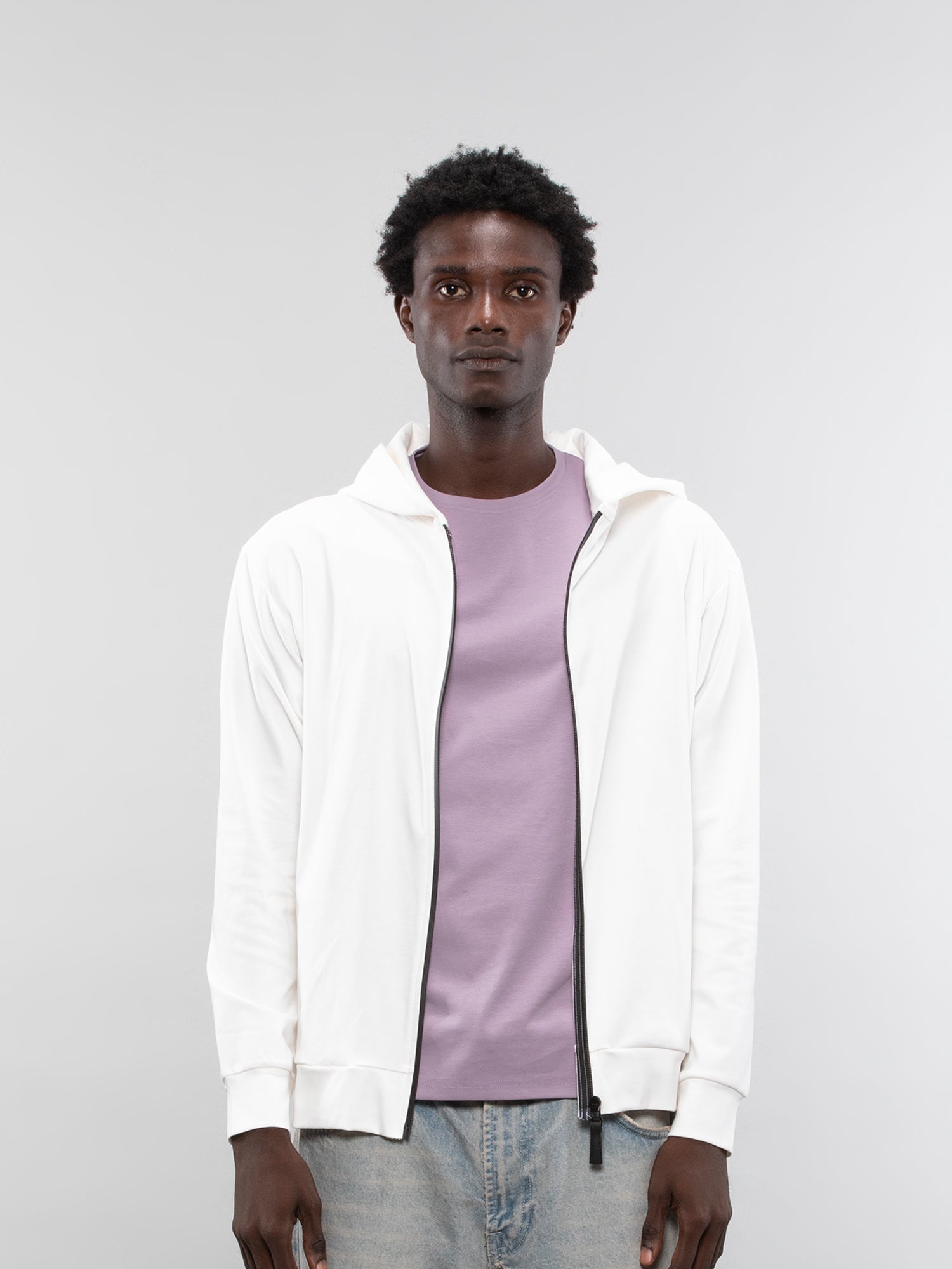 Buy Men's Summer White Hoodie Online in India - Main Image