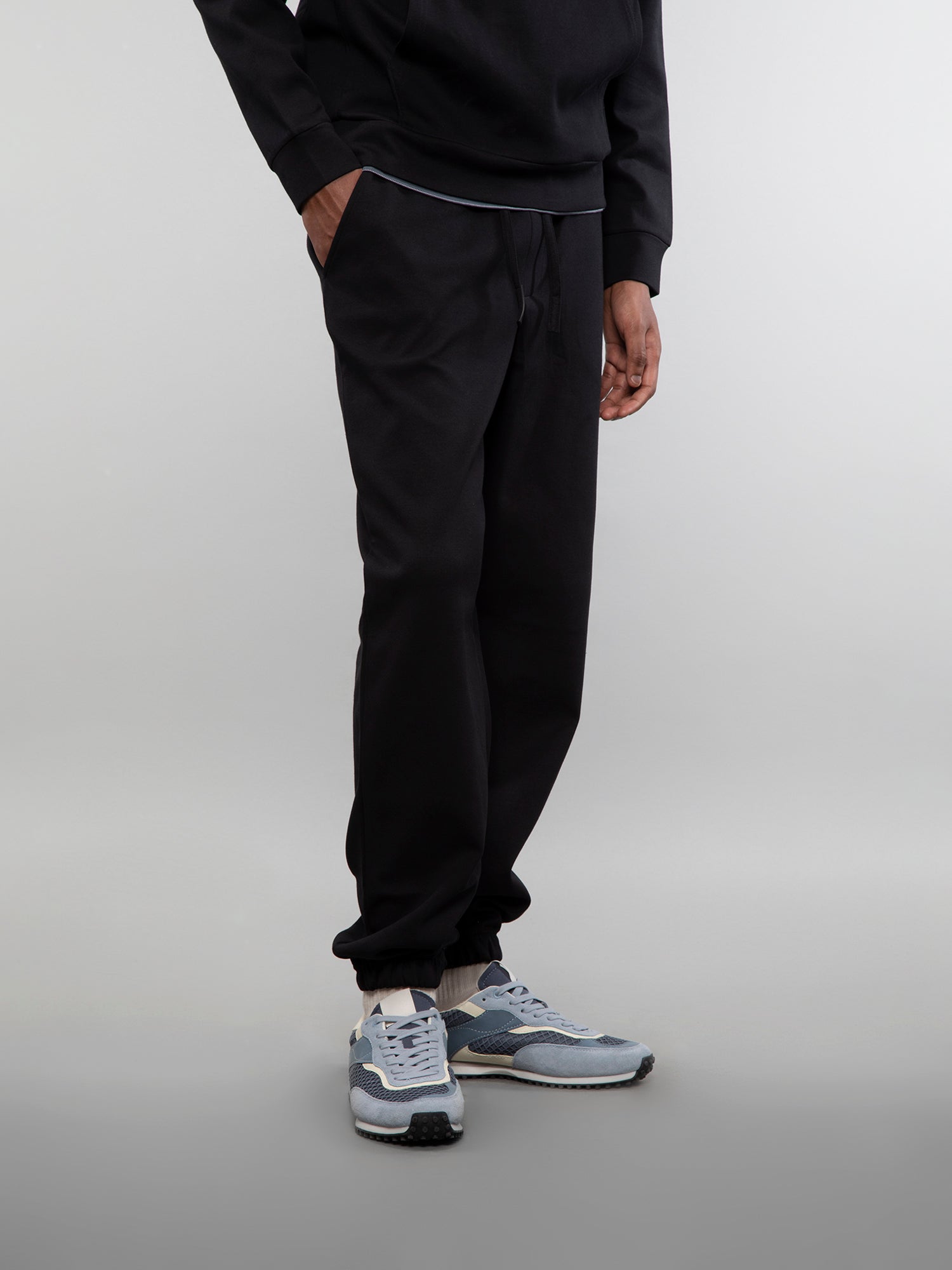 Buy Men's Black Cuffed Joggers Online in India – Love Pangolin