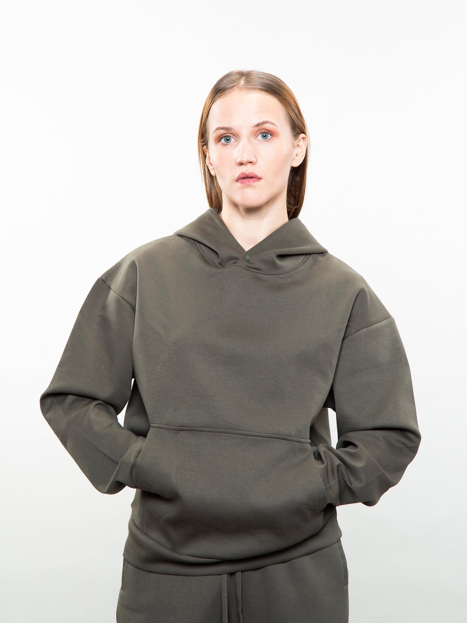 Relaxed Hoodie — Olive