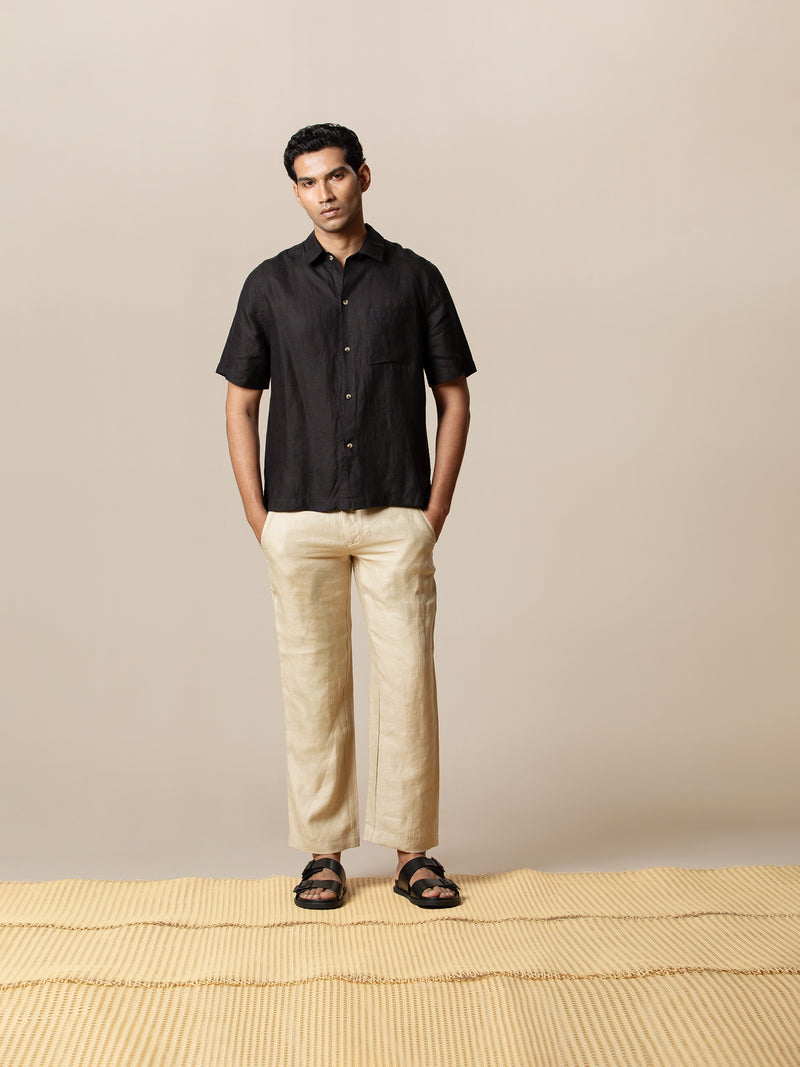 Short-sleeve Boxy Shirt