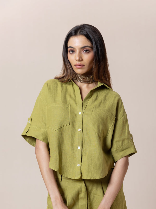 Short-sleeve Boxy Shirt