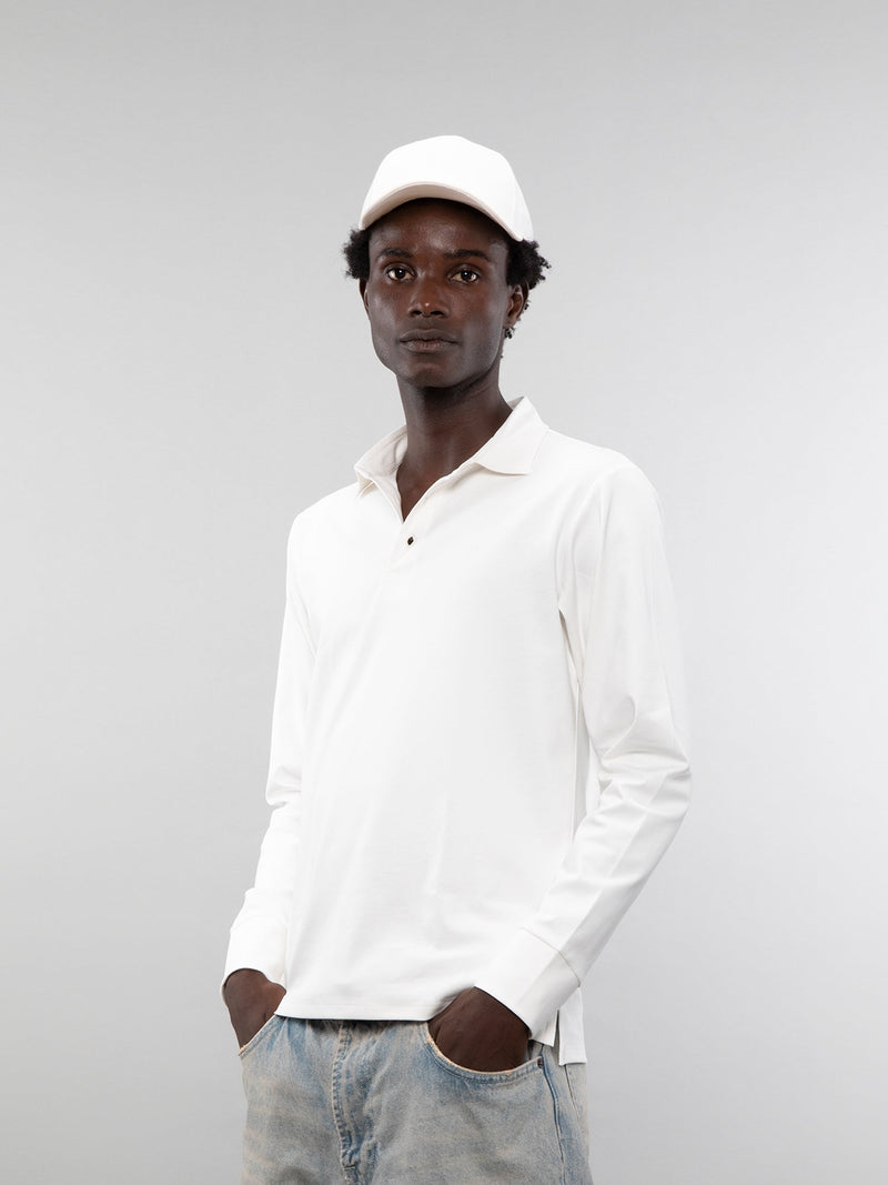Full-sleeve lifestyle polo