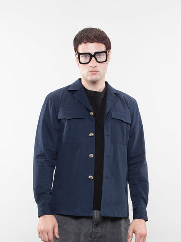 Camp collar overshirt