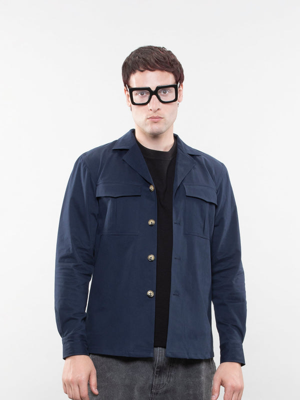 Camp collar overshirt