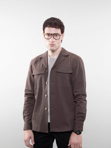 Camp collar overshirt