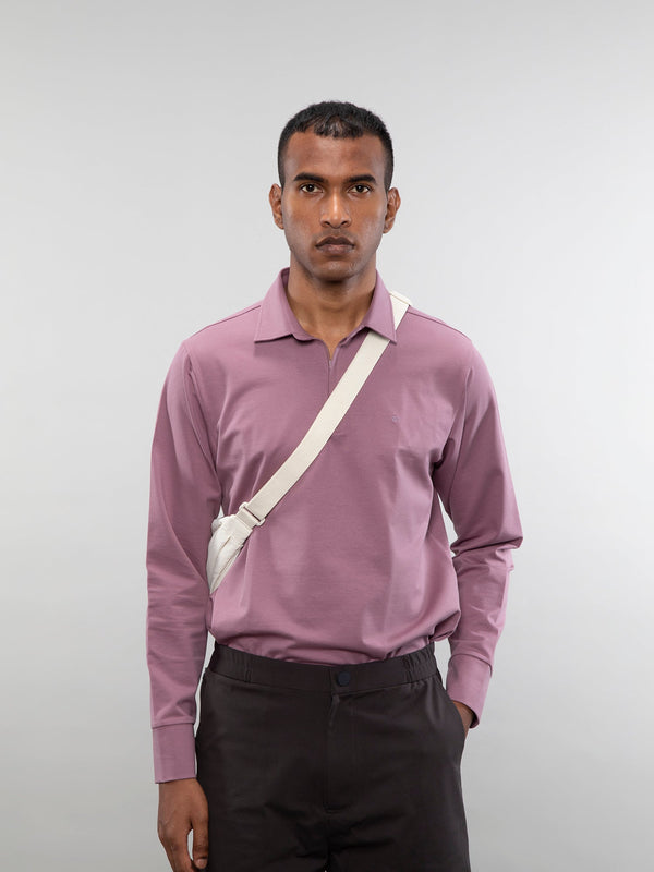 Full-sleeve performance polo
