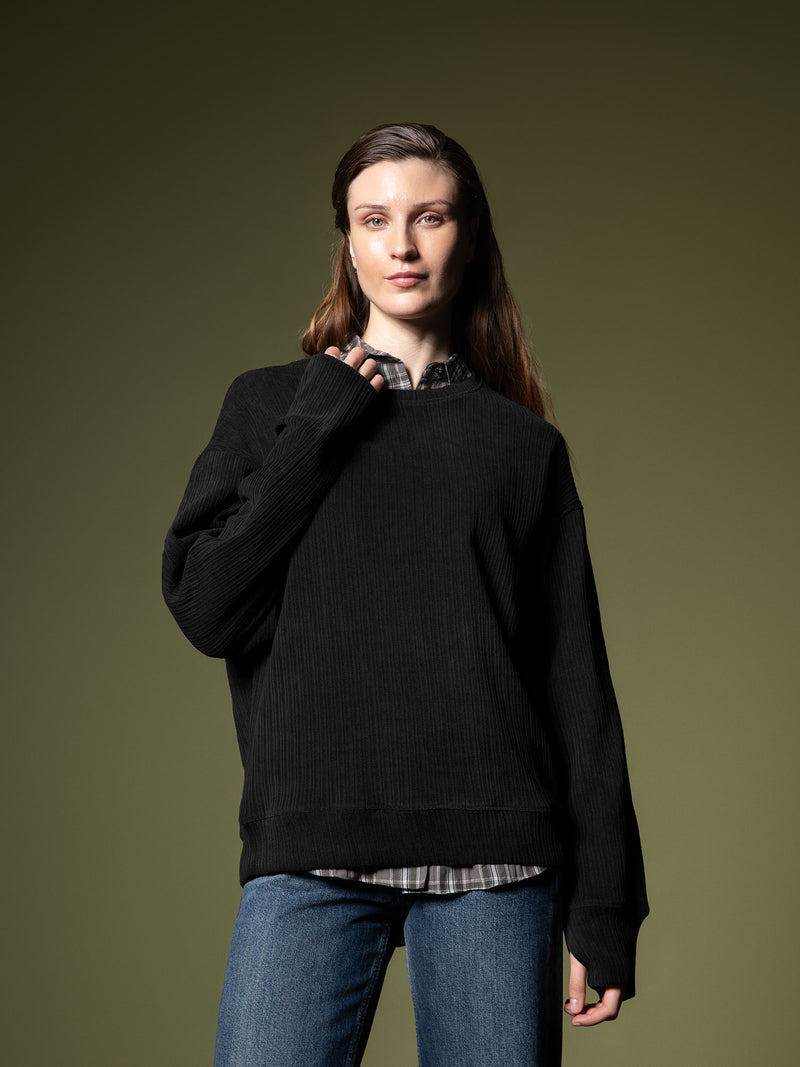 Woven texture sweatshirt