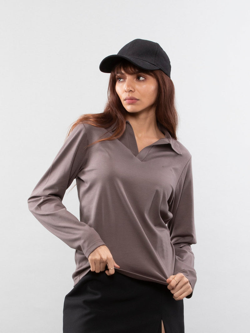 Full-sleeve lifestyle polo