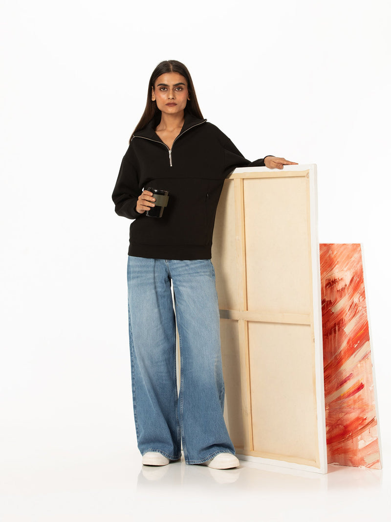 Quarter-zip sweatshirt