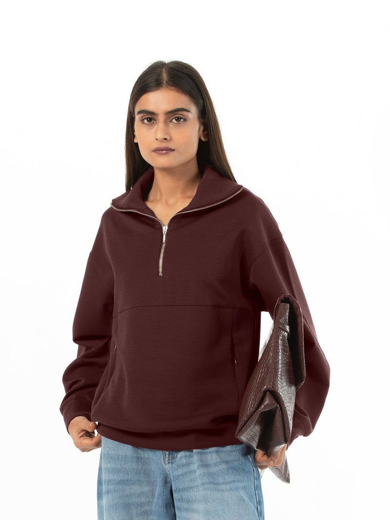 Quarter-zip sweatshirt