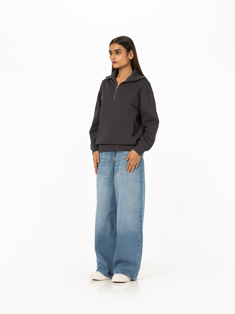 Quarter-zip sweatshirt – Love Pangolin